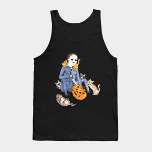 Friends Halloween Horror Team Scary Movies Costume Tank Top